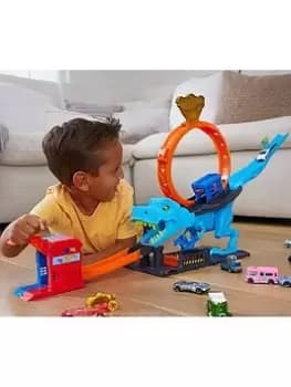 Hot Wheels City T-Rex Chomp Down Playset