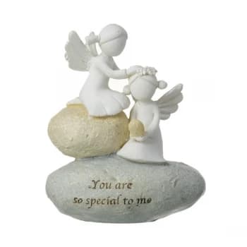 Angels On Stone Decoration By Heaven Sends