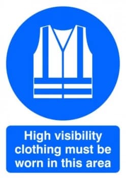 Signslab A4 Hi Vis Clothing M/b/worn Pvc