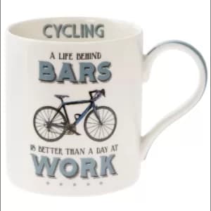 Cycling Fine China Mug by Lesser & Pavey