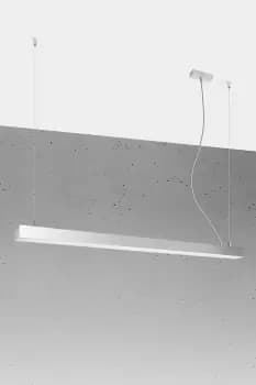 Pinne Integrated LED 145cm Linear Straight Bar Pendant Light Grey 4000K