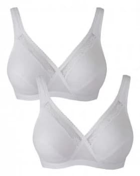Playtex 2 Pack Non Wired Lace Bras