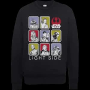 Star Wars The Last Jedi Light Side Black Sweatshirt - L - Black