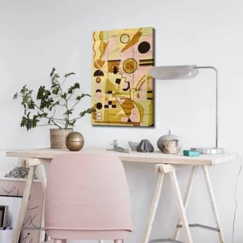 4570ABSC - 036 Multicolor Decorative Canvas Painting