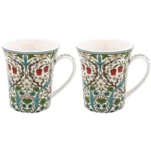 William Morris Blackthorn Mugs Set of 2