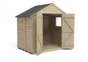 Forest Garden 7 x 5ft Apex Overlap Pressure Treated Double Door Shed