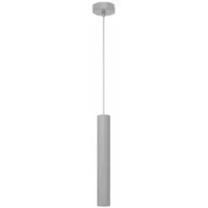 Helam Tuba Slim Pendant Ceiling Light Grey 10cm