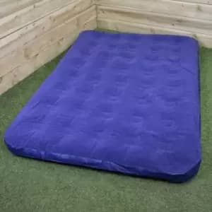 191cm x 137cm x 22cm Double Soft Flock Covered Airbed