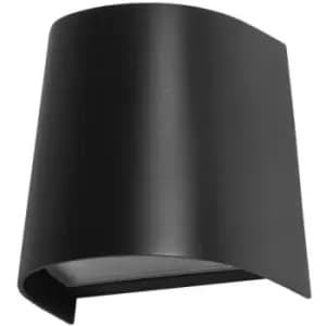 Netlighting Prisma Outdoor Up Down Wall Lamp Black, Tinted, IP65 - PX-0545-NEG