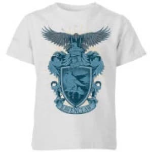 Harry Potter Ravenclaw Drawn Crest Kids T-Shirt - Grey - 11-12 Years