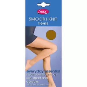 Silky Womens/Ladies Smooth Knit Tights (1 Pairs) (Large (42a-48a)) (Pewter)