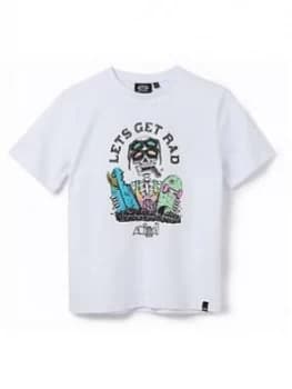 Animal Boys Get Rad Graphic Short Sleeve T-Shirt - White