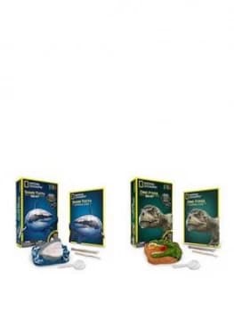 National Geographic Dinosaur And Shark Teeth Dig Kits