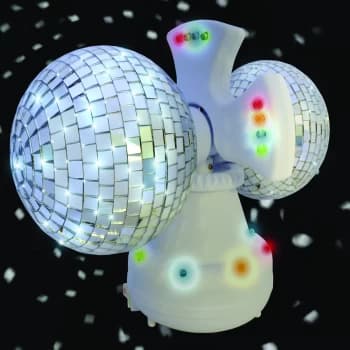 Robert Dyas Twin Rotating LED Disco Ball