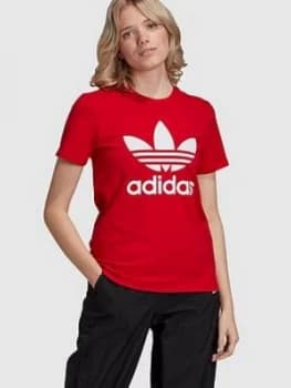 Adidas Originals Trefoil Tee - Red