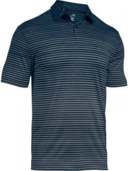 Urban Armor Gear Mens Trajectory Stripe Polo Dark Blue