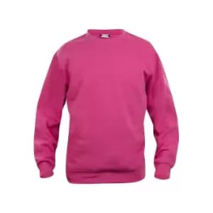 Clique Unisex Adult Basic Round Neck Sweatshirt (3XL) (Bright Cerise)