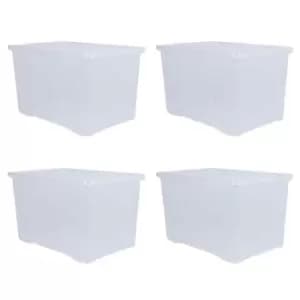 Wham Set 4 Crystal 102L Box & Lid Clear