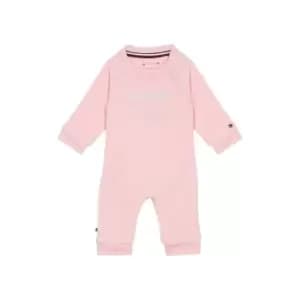 Tommy Hilfiger Baby Curved Monotype Coverall - Pink