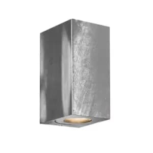 Canto maxi kubi Outdoor Up Down Wall Lamp Galvanized, GU10, IP44