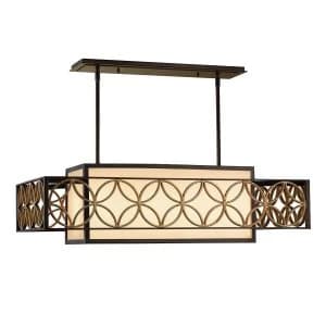 4 Light Ceiling Pendant Bar Gold, Bronze, E27