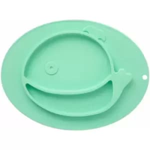 Premier Housewares - Suction Plate Baby green Baby Suction Plate fish Design Suction Plates For Babies With Hanging Loop Scratch Resistant Baby Plate