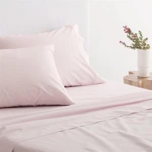 Sheridan Organic 300TC Percale Flat Sheet - Shell