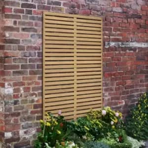 Forest 6a x 3a Pressure Treated Slatted Trellis Panel (1.8m x 0.9m)