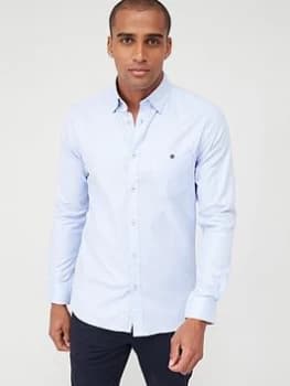 Ted Baker Long Sleeved Oxford Shirt - Blue, Size 2, Men