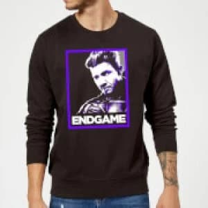 Avengers Endgame Hawkeye Poster Sweatshirt - Black