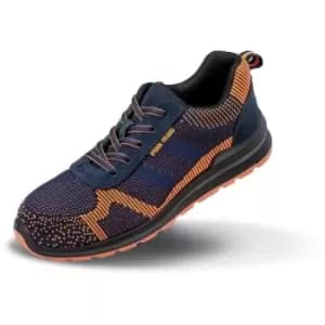 Result Work Guard Adults Unisex Hardy Safety Trainer (4 UK) (Navy/Orange) - Navy/Orange