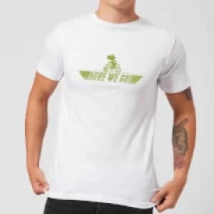 Nintendo Mario Kart Yoshi Here We Go Mens T-Shirt - White - L