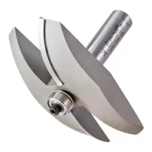 Trend Bearing Guided Large Radiused Panel Raiser Router Cutter 86mm 12.7mm 1/2"