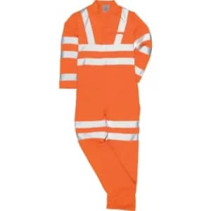 RT42 Hi-vis Rail Industry Orange Coverall (M)