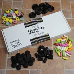 Personalised Letterbox Sweets Liquorice