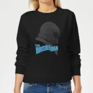 Universal Monsters The Invisible Man Greyscale Womens Sweatshirt - Black