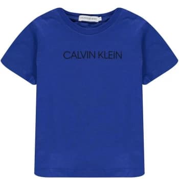 Calvin Klein Boys Institution T Shirt - Ultra Blue