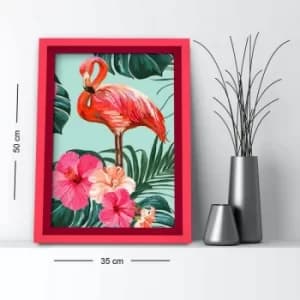 3550AHS-062 Multicolor Decorative Framed MDF Painting