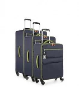 Revelation By Antler Leap 3Pcs Luggage Set Navy Suitcases