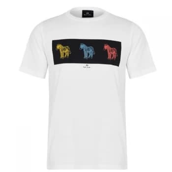Paul Smith Three Zebra T Shirt - White 01