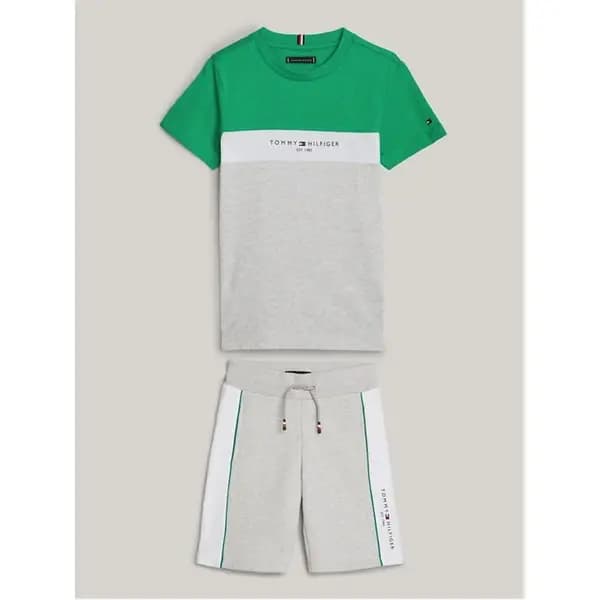 Tommy Hilfiger Colour Block Set Juniors Clothing Sets 4Y Green 51044915135