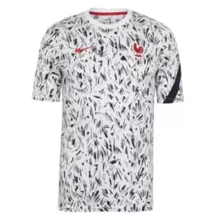 Nike France Pre Match Shirt 2020 Mens - White