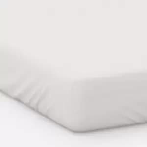 Belledorm 100% Cotton Percale 200 Thread Count 12" Deep Fitted Sheet, Ivory, Single