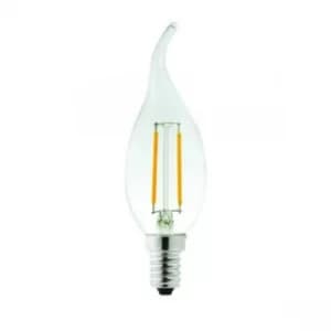 Lyveco SES Clear LED 2 Filament 240 Lumens Candle Wick 2700K 2 Watt