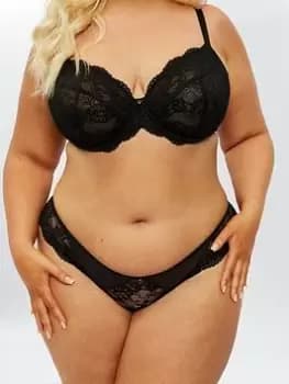 Ann Summers Sexy Lace Planet Fuller Bust Non Pad Black, Size 32E, Women