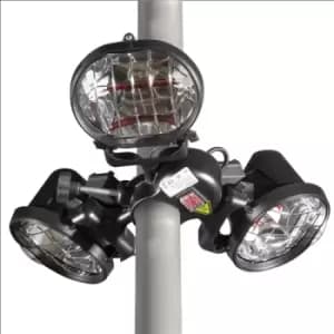 Dellonda Folding Parasol/Gazebo/Patio Outdoor Infrared Heater, Three Panels, Extra Long 5M Cable, 1350W