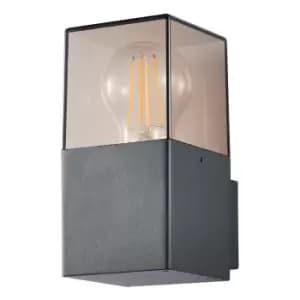 Zink BEATA Square Outdoor Wall Light Grey/Smoke