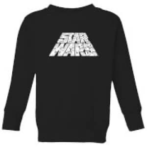 Star Wars The Rise Of Skywalker Trooper Filled Logo Kids Sweatshirt - Black - 11-12 Years