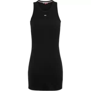 Tommy Jeans Tommy Jeans Essential Rib Tank Bodycon Dress - Black