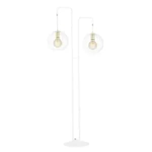 Albio White Multi Arm Floor Lamp 2x E27